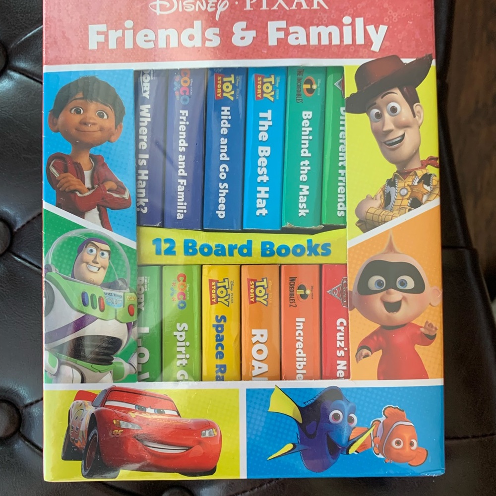 Disney Pixar friends and family 12 board books